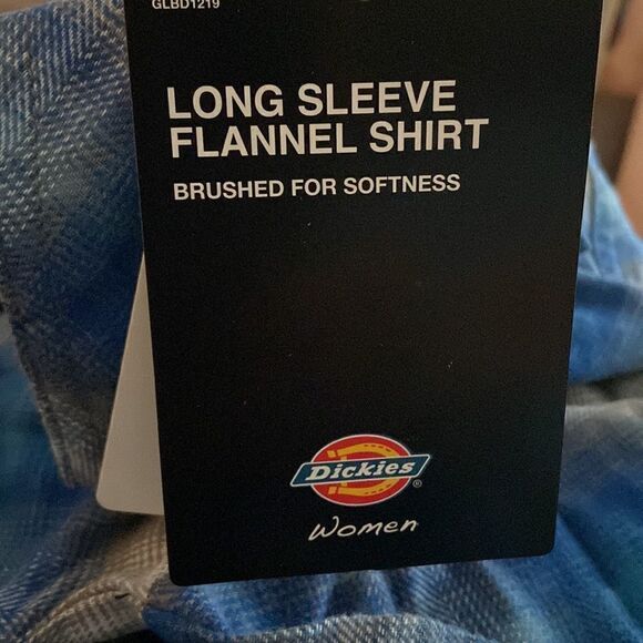 Dickies Women's Duratech Renegade Flannel Shirt NWT Sz XS blue - Picture 11 of 12